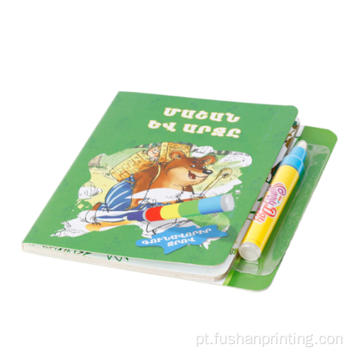 Impressão de livros para crianças personalizadas com caneta colorida